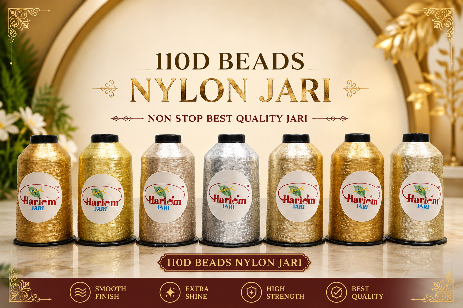 110D Beads Nylon Jari
